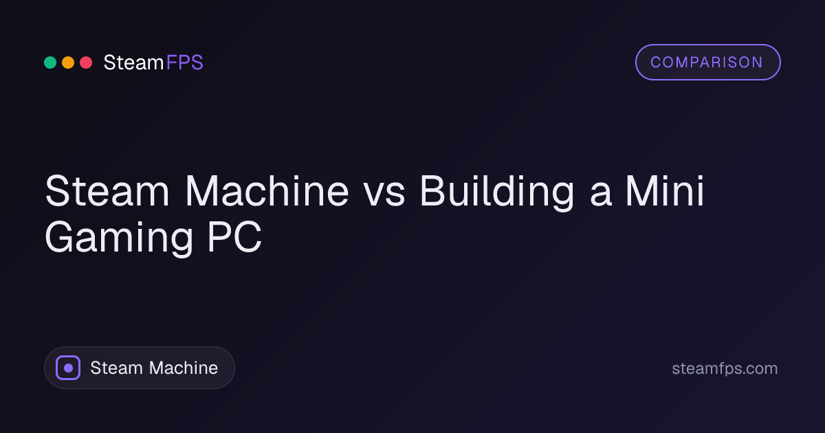 Steam Machine vs Building a Mini Gaming PC