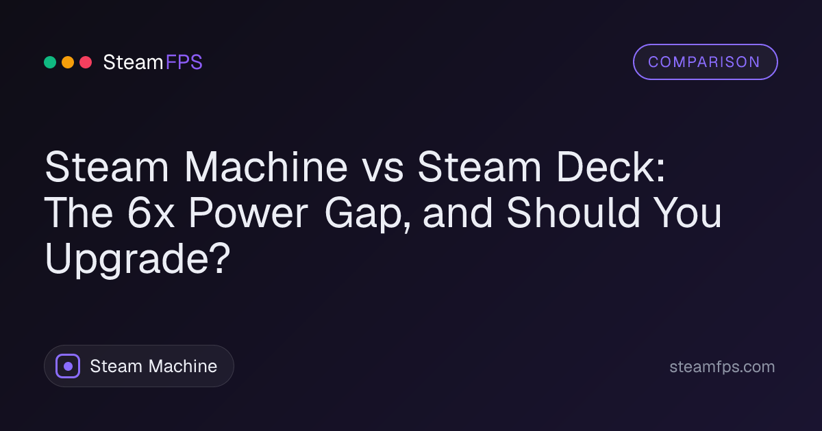Steam Machine vs Steam Deck: The 6x Power Gap, and Should You Upgrade?